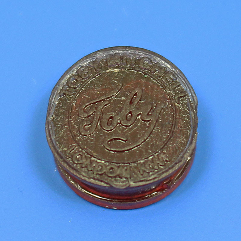 'Red dot' tell tale medallion for Lucas type lamps - 'Toby' emblem