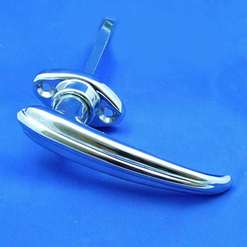 Exterior door handle - Raised rib - 36mm hole centres escutcheon, non locking