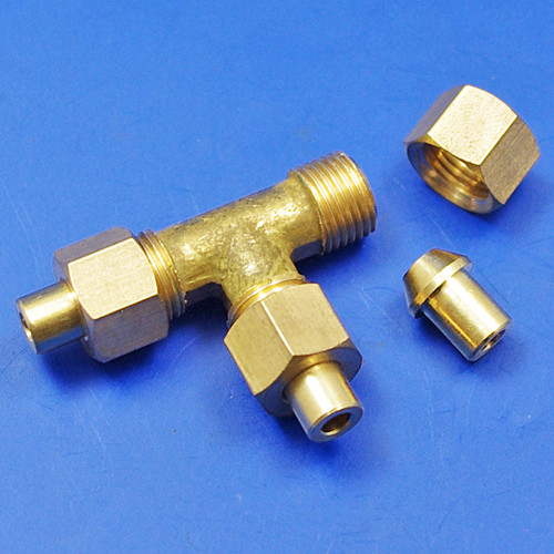 Solder nut type Tee piece - 1/8