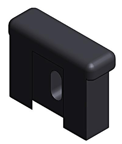 Door buffer rubber - 31mm x 24 mm x 9mm thick