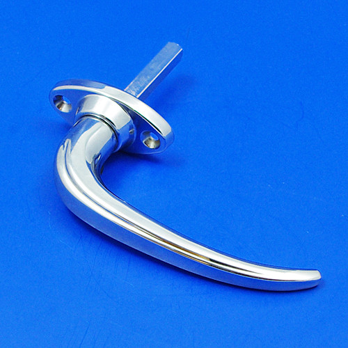 Exterior door handle - Curved, post-war - 44mm escutcheon, non locking