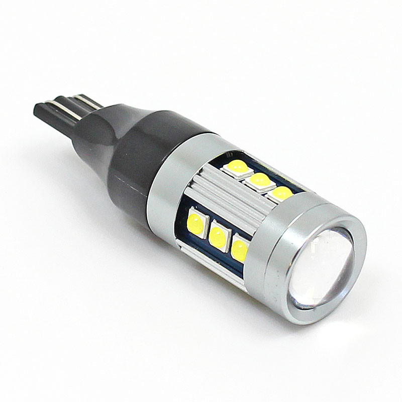 White 6V LED Warning lamp - WEDGE T15 W16W base