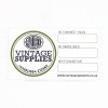 Vintage Supplies Oil Change Sticker