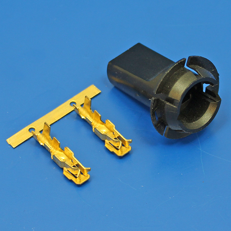 WEDGE T10 Push in plastic bulb holder for capless bulbs - Flange type