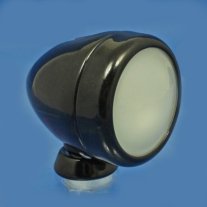 Side lamp LD109 pattern (round base) - Gloss black powder coat finish