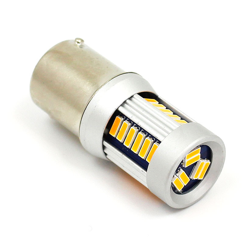 Amber 6V LED Indicator lamp - SCC BA15S base