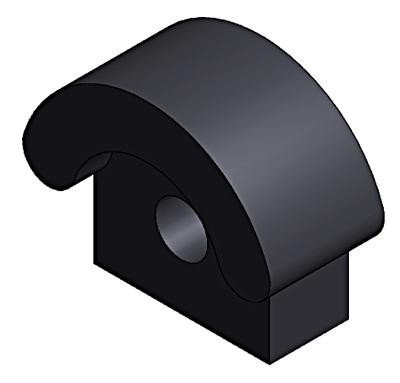 Door buffer rubber - 29mm x 23mm x 13mm thick