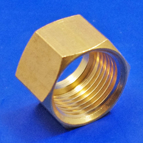 Solder type fitting nut - 3/8