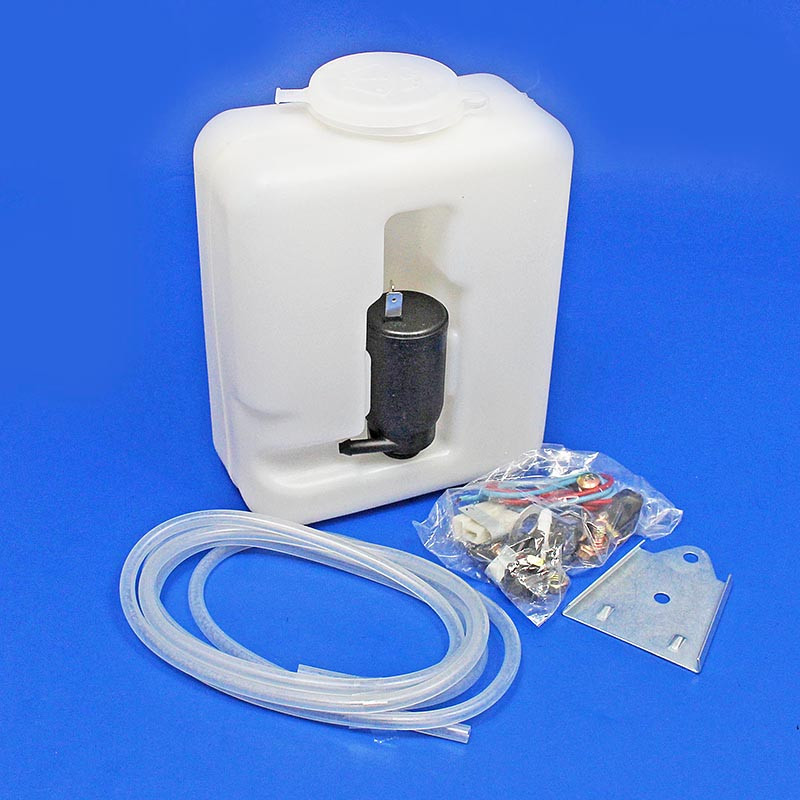 Windscreen washer bottle kit with integral 12V pump - 1.2 litre capacity